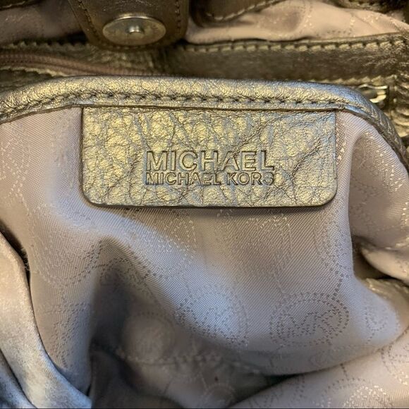 MICHAEL Kors gold snakeskin Edie shoulder bag - Picture 10 of 15